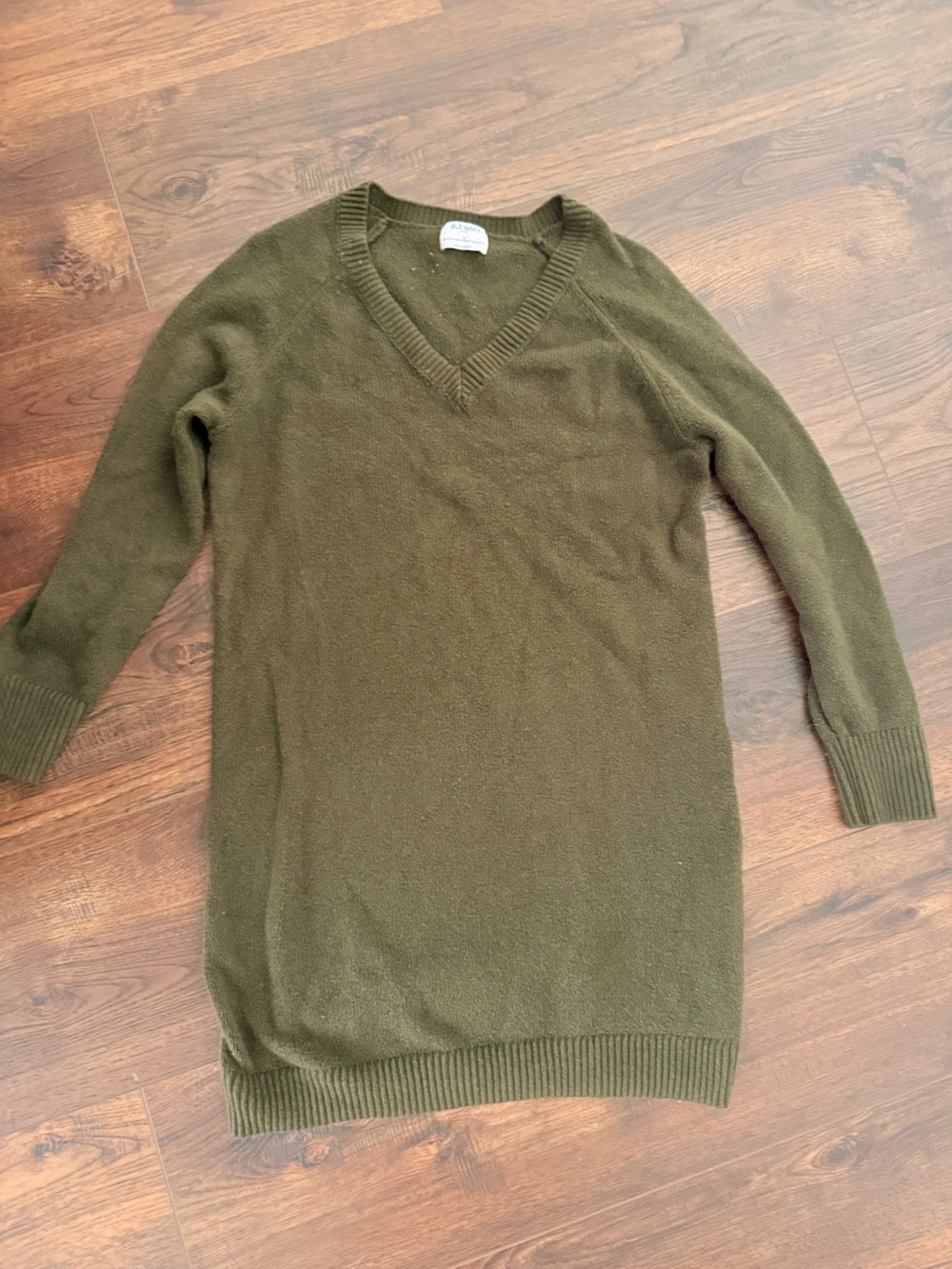Olive Green Sweater Dress